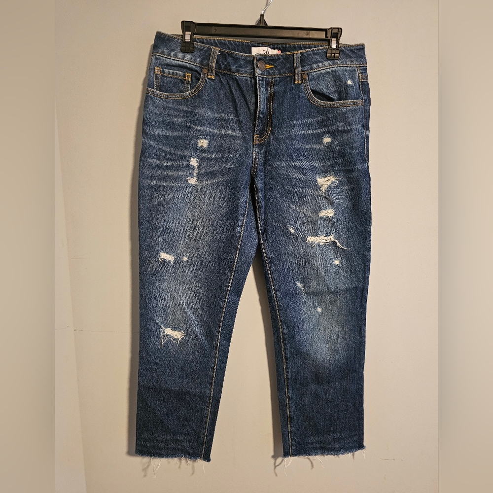 Cabi 100% boyfriend jeans | distressed | size 4